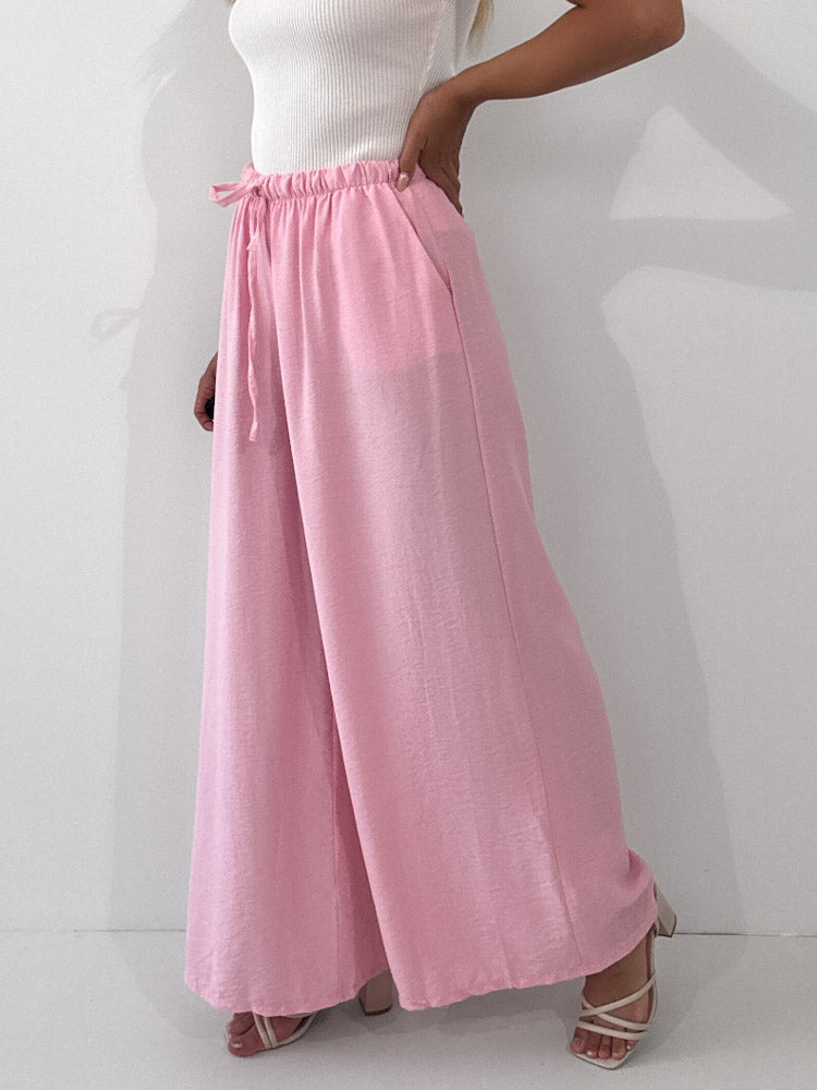 "Milano" weiche Hose aus Viscose - rosa