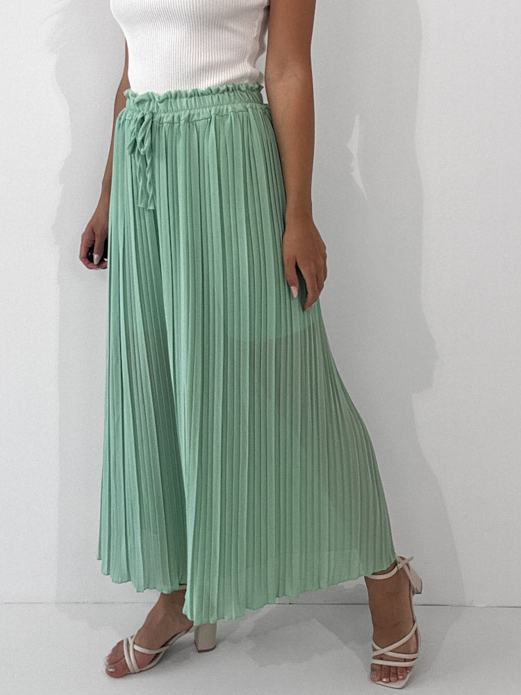 Plissee Culotte Hose - mint