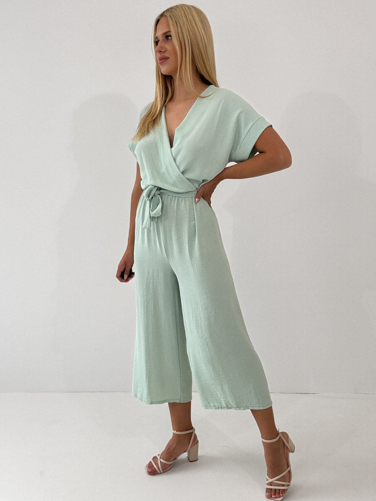 "Sunshine" stylischer Jumpsuit - mint