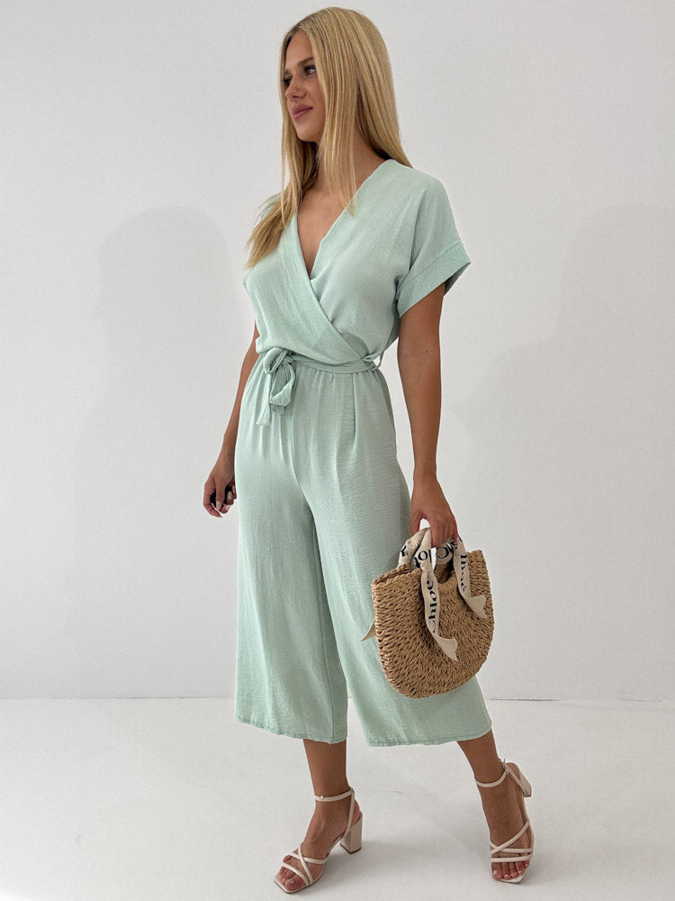 "Sunshine" stylischer Jumpsuit - mint
