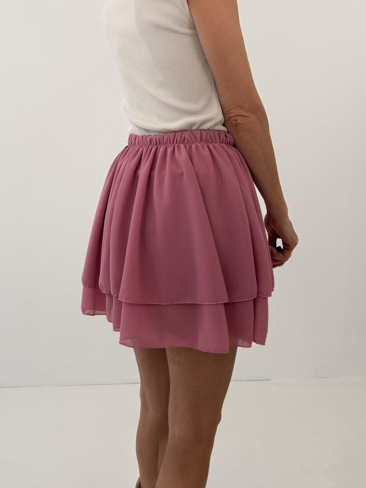 "Bella Skort" weicher Hosenrock - berry