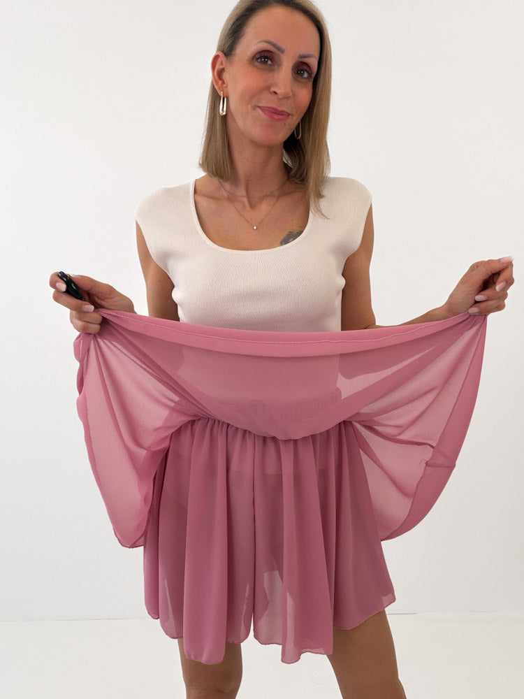 "Bella Skort" weicher Hosenrock - berry