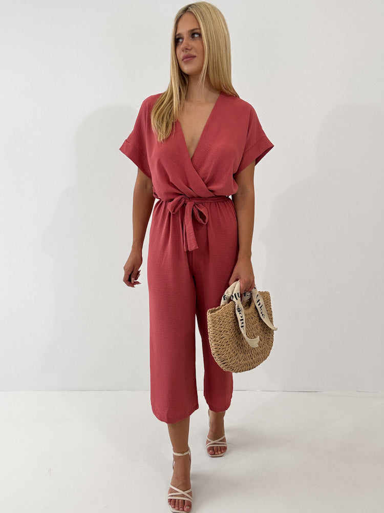 "Sunshine" Jumpsuit - indian rose