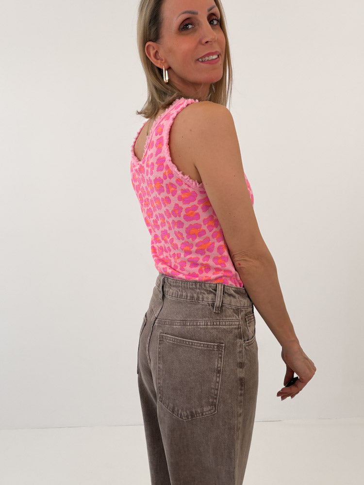 "Leo Fever" schönes Top aus Baumwolle - rosa