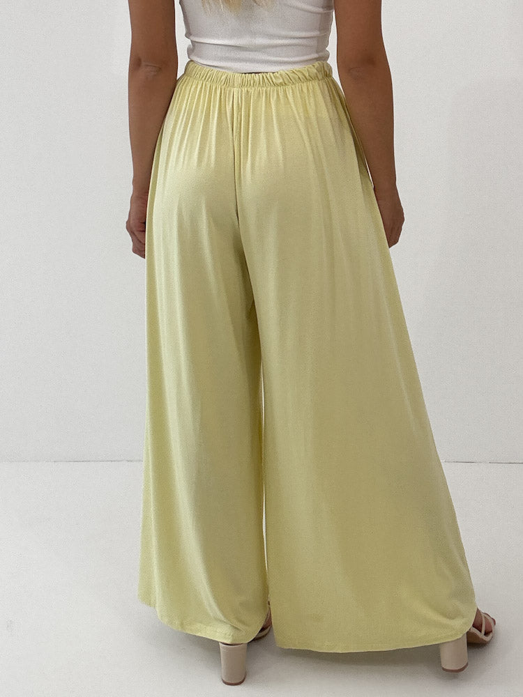 "Pienza" weiche Hose aus Viscose - gelb