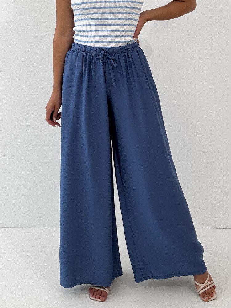 "Milano" weiche Hose aus Viscose - jeansblau