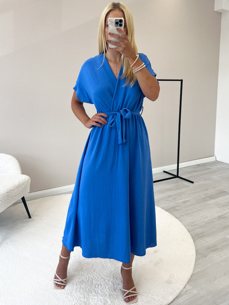 "Sunshine" schönes langes Kleid - blau