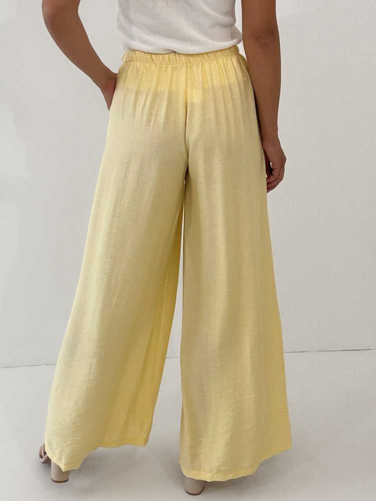 "Milano" weiche Hose aus Viscose - lemon ice