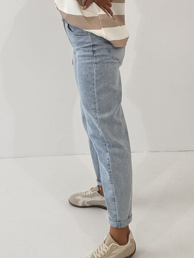 "Mom Blue 2.0" Old Mom Fit Jeans - blue