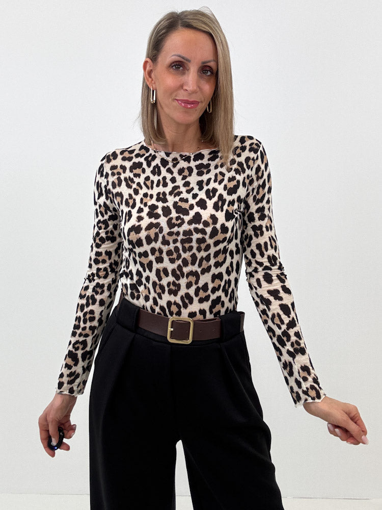 "Como Leo" kuscheliges Cashmere Longshirt - hellbeige