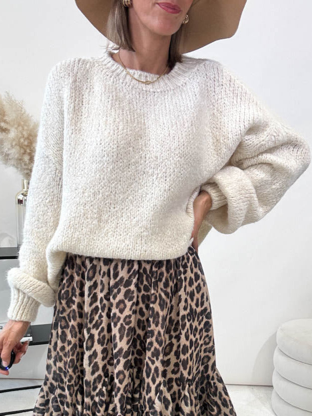 "Softi" kuscheliger Pullover - creme