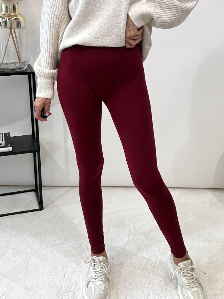 "Sicilia" Viscose Legging - bordeaux