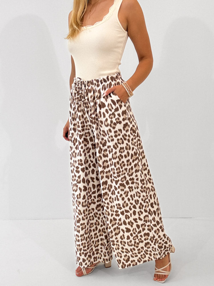 "Milano Leo" weiche Hose aus Viscose - beige