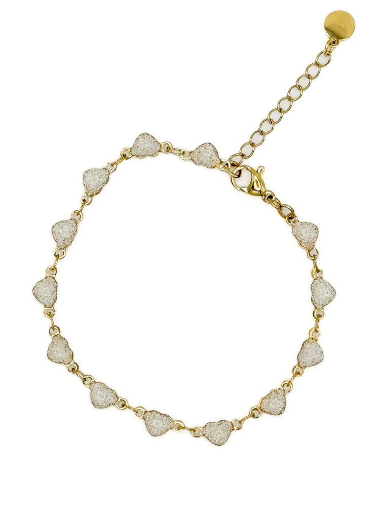 "Timeless Antonella" schönes Herz Armband - gold