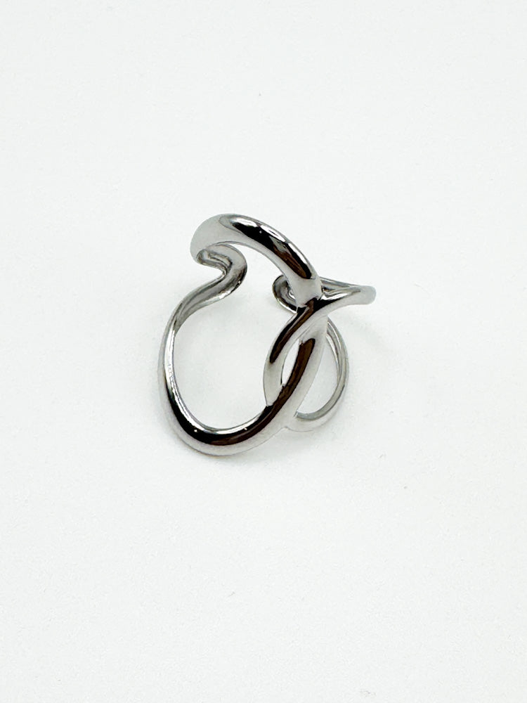 "Timeless Loop" stylischer Ring - silber