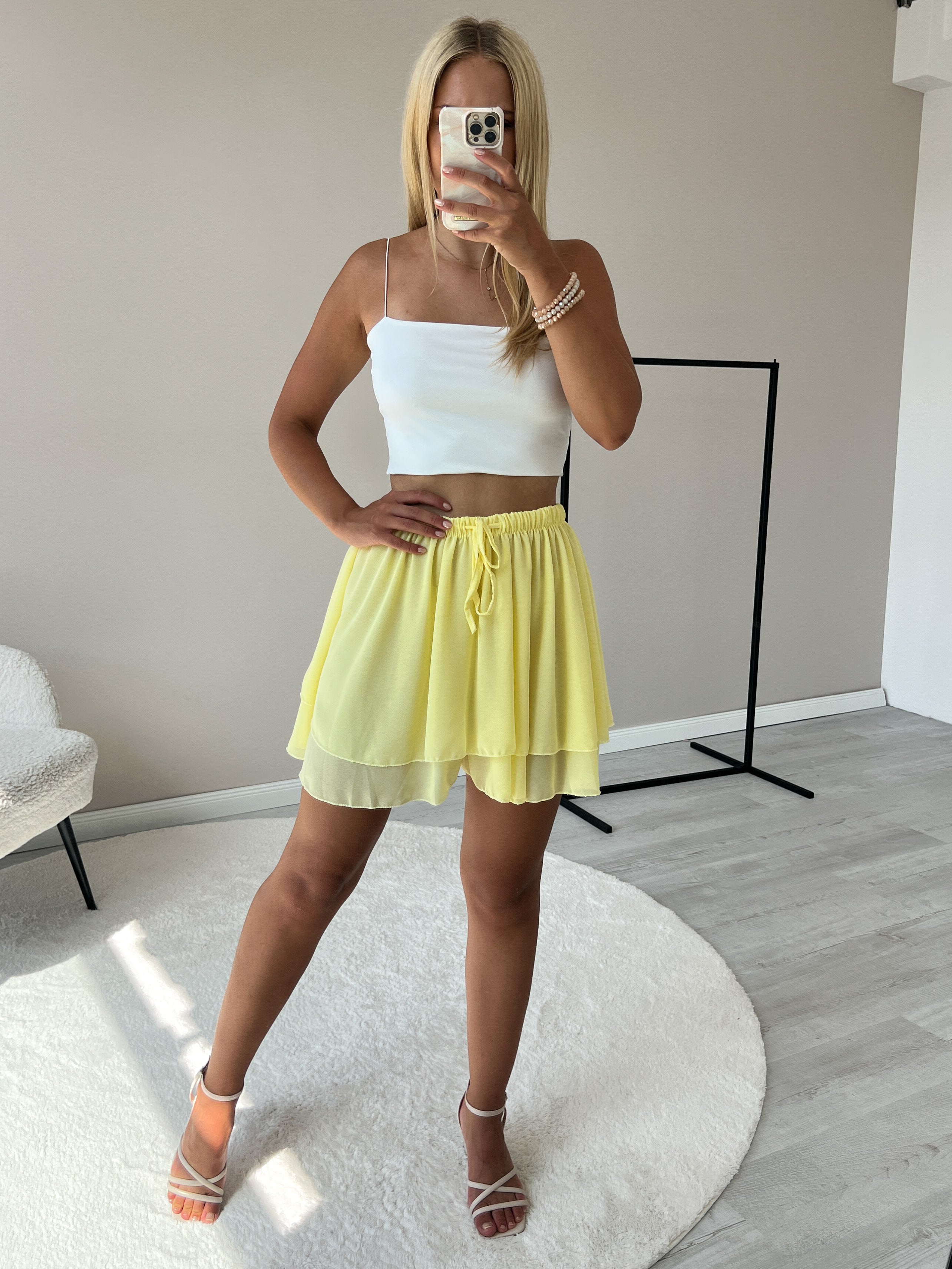 "Bella Skort" weicher Hosenrock - gelb