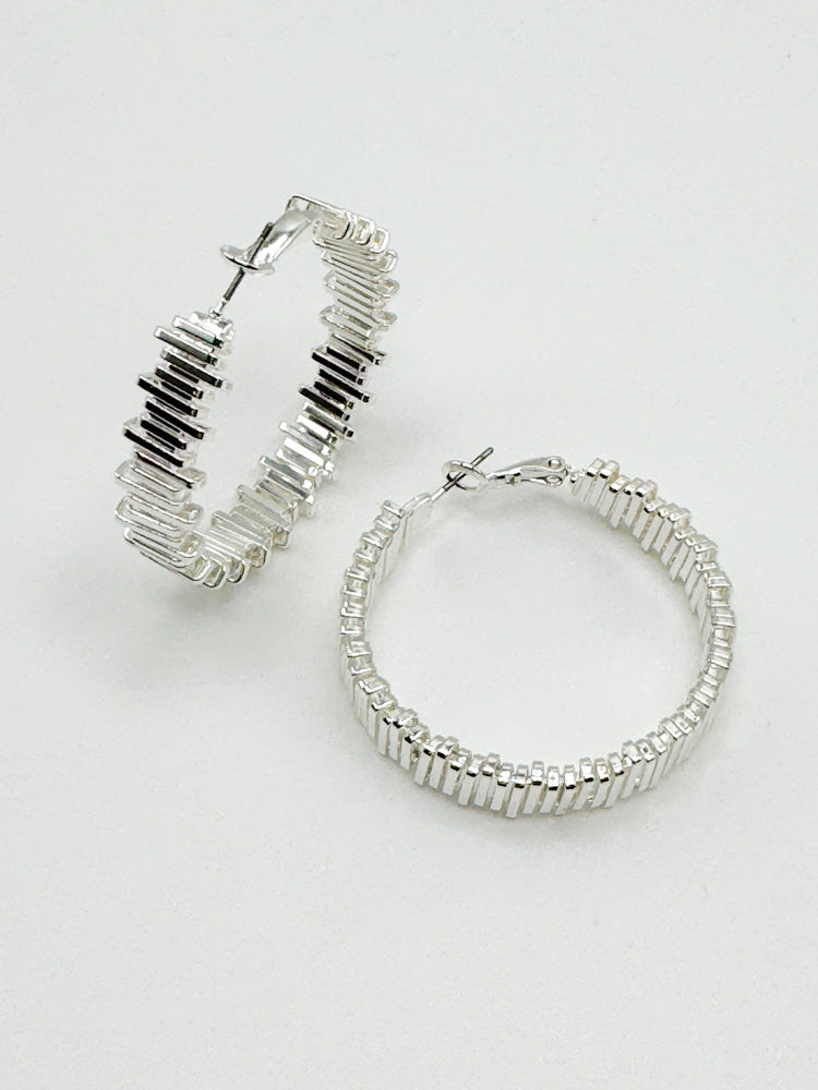 "Timeless Glow" tolle Creolen - silber