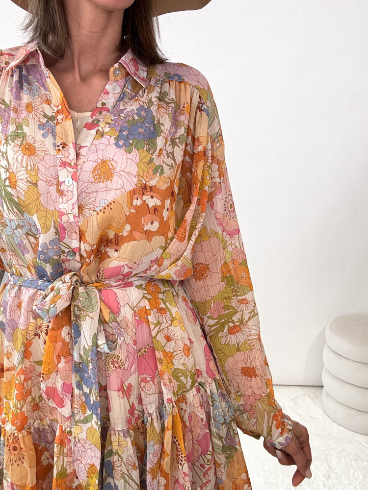 "Flower Summer" Kleid mit Muster - bunt