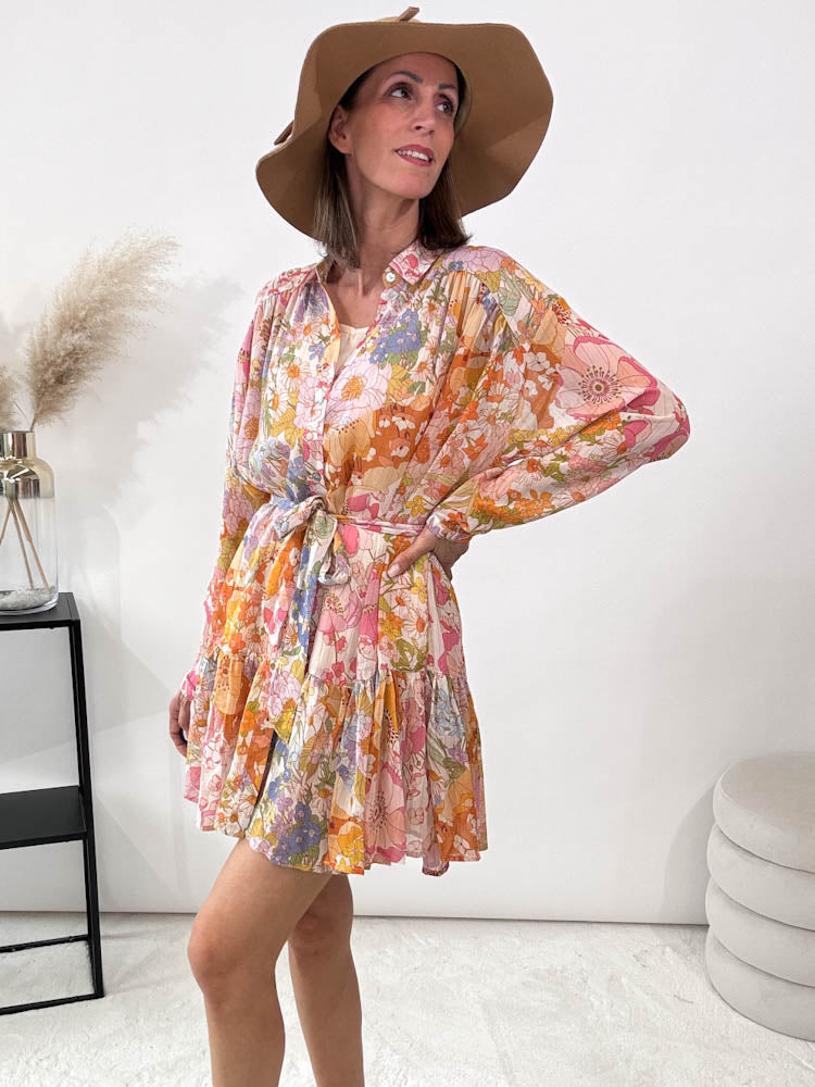 "Flower Summer" Kleid mit Muster - bunt