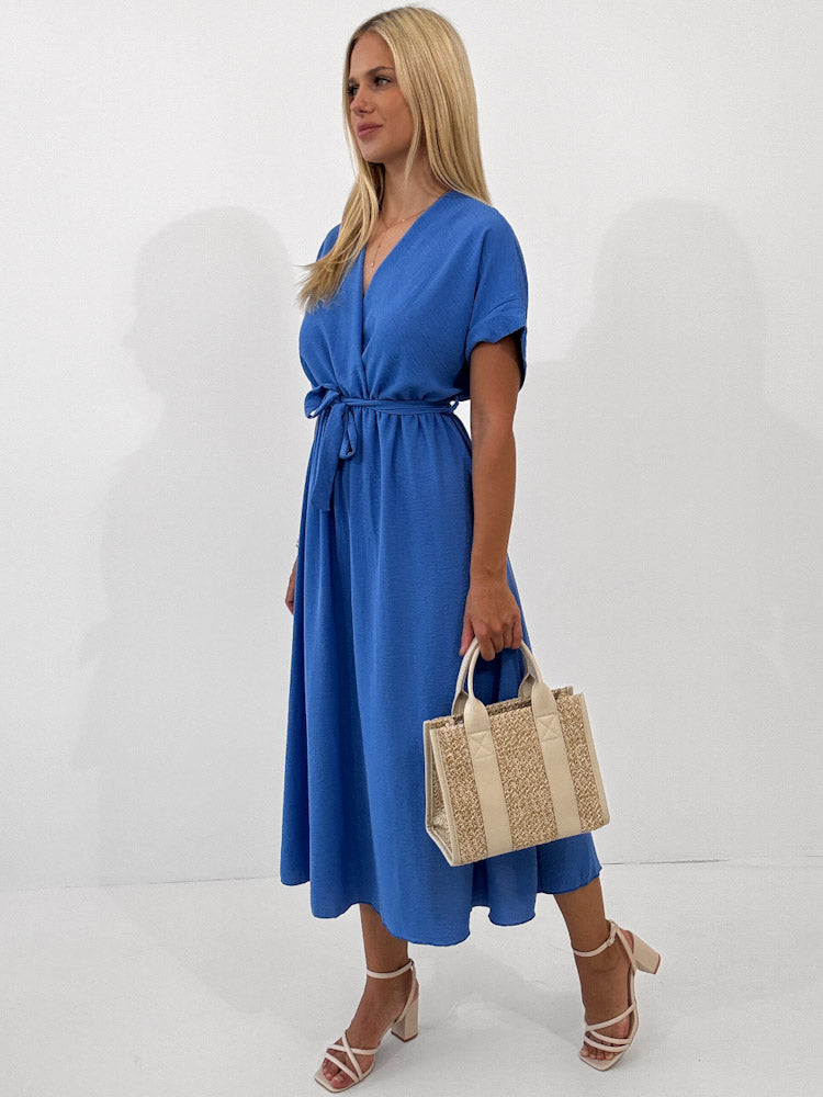 "Sunshine" schönes langes Kleid - blau