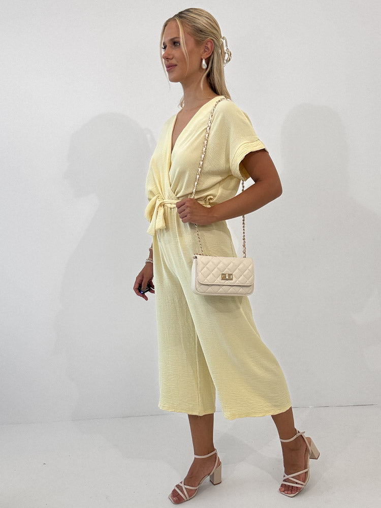 "Sunshine" stylischer Jumpsuit - gelb