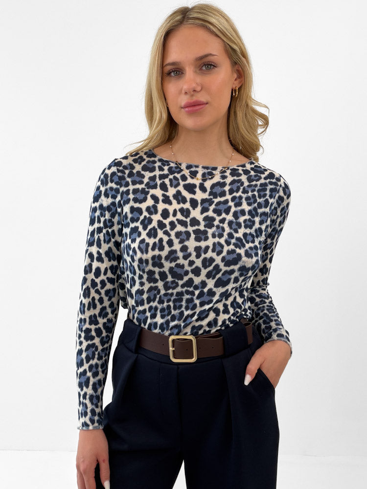 "Como Leo" kuscheliges Cashmere Longshirt - dunkelblau