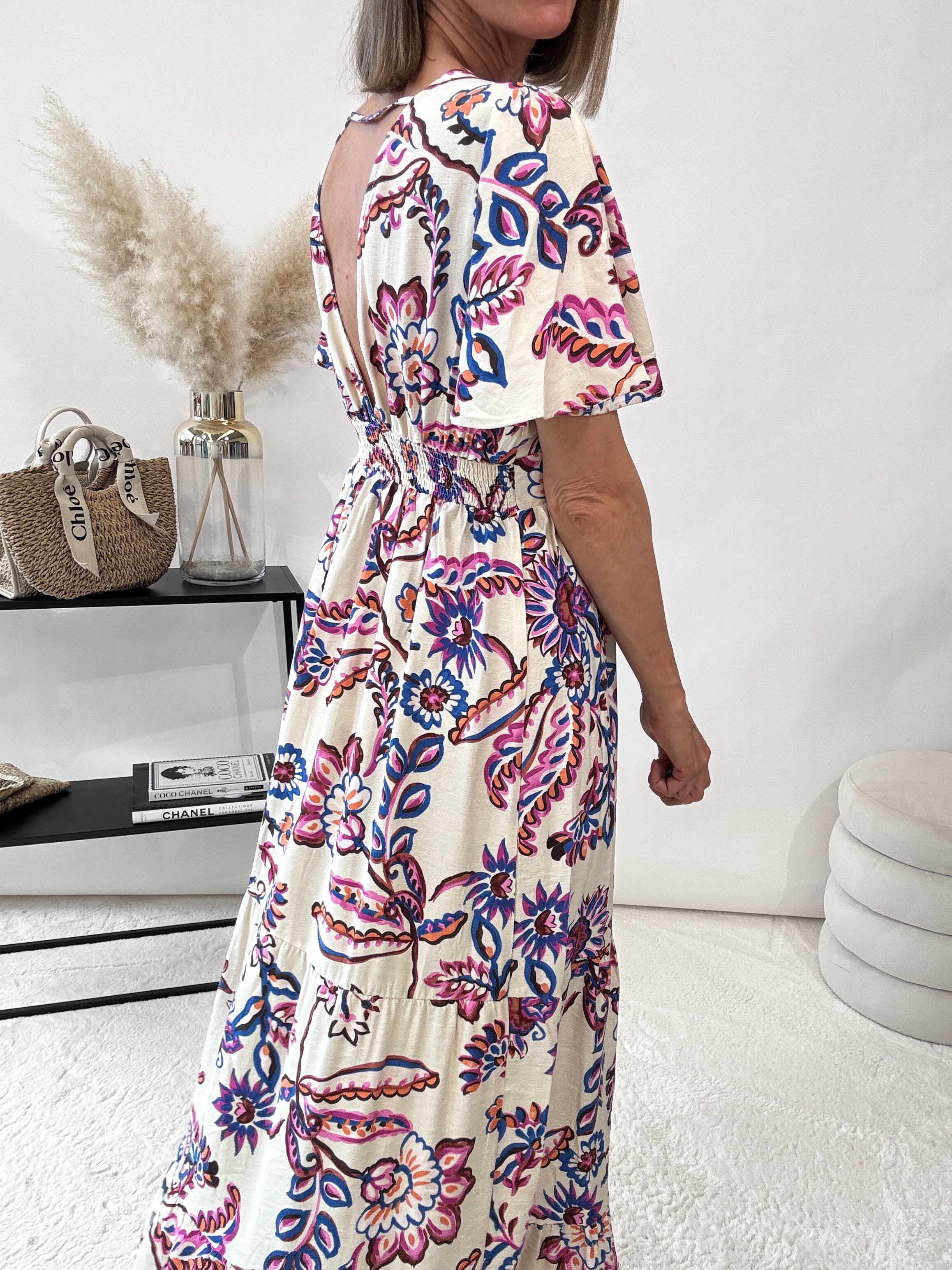 "Summer Dress" Kleid - weiss/bunt