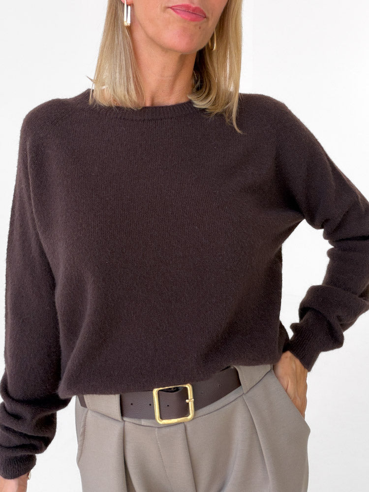"Lucia" weicher Pullover - braun