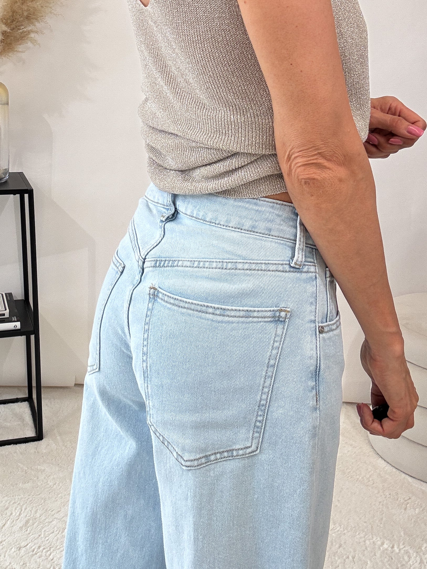 "Monti Wide Leg Jeans - blau