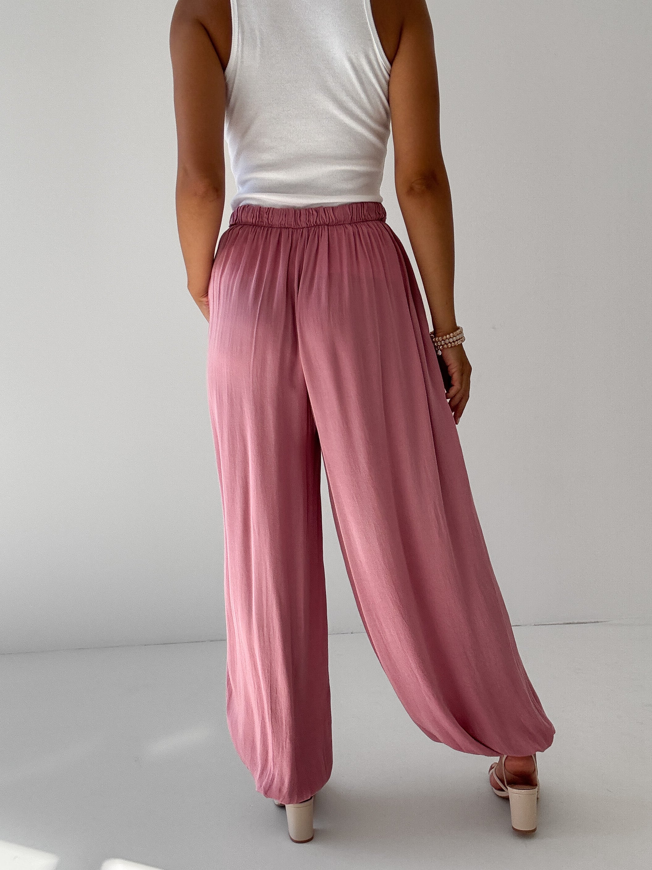 "Parga" weiche Pumphose aus Viscose - beere