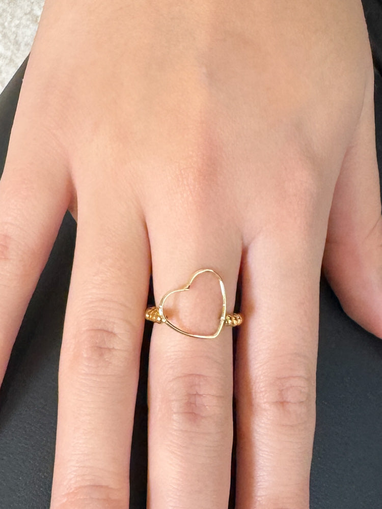 "Timeless Heart" stylischer Ring - gold