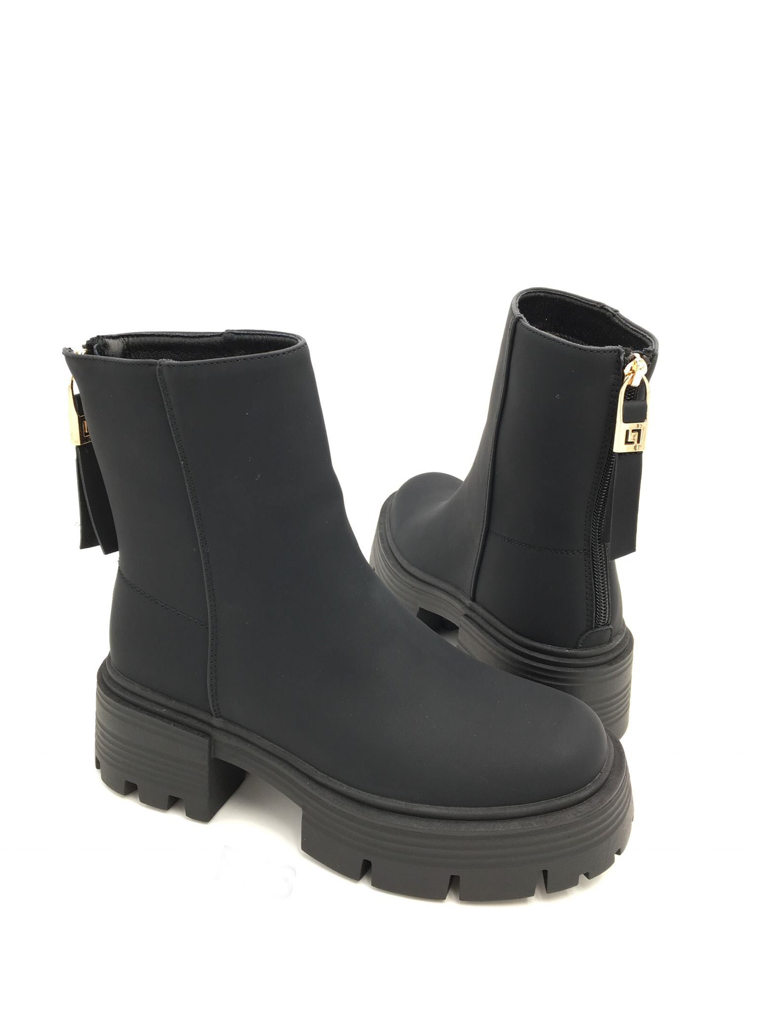 "Stivali" Boots in matt - schwarz